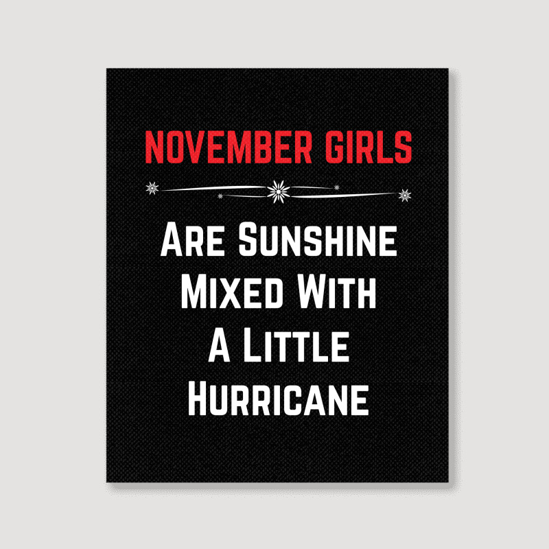 November Girls Portrait Canvas Print | Artistshot