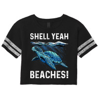 Shell Yeah Cute Turtle Lover Gift Marine Animal Tortoise Sea Scorecard Crop Tee | Artistshot