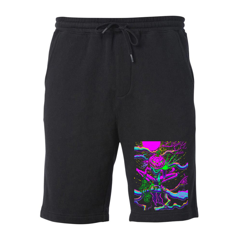 Trippy Halloween T Shirt Fleece Short | Artistshot