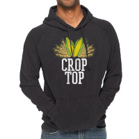 Crop Top Farm Pun Corn Farming - Agriculture - Funny Farmer Vintage Hoodie | Artistshot