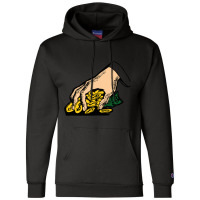 Hand Grabbing Coins Money Champion Hoodie | Artistshot