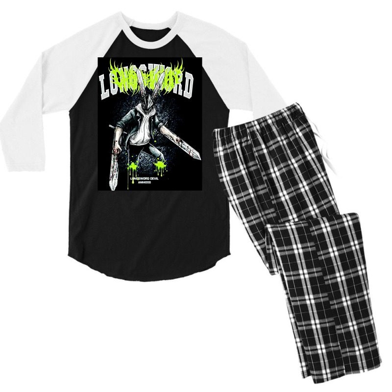 Longsword Devil, Longsword, Devil, Longsword Devils, Longsword Devil V Men's 3/4 Sleeve Pajama Set | Artistshot