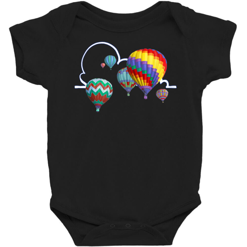 Colorful Hot Air Balloons   Montgolfier   Dirigible   Cloud Baby Bodysuit by Lambent | Artistshot