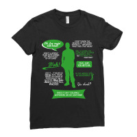 Stargate Sg-1 - Jack Quotes (greenwhite Design) Fitted Ladies Fitted T-shirt | Artistshot