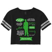 Stargate Sg-1 - Jack Quotes (greenwhite Design) Fitted Scorecard Crop Tee | Artistshot