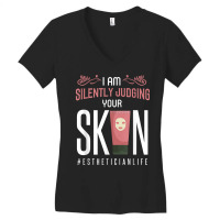 Esthetician Shirt Esthetician Life Quote Beautician Gift T Shirt Women's V-neck T-shirt | Artistshot