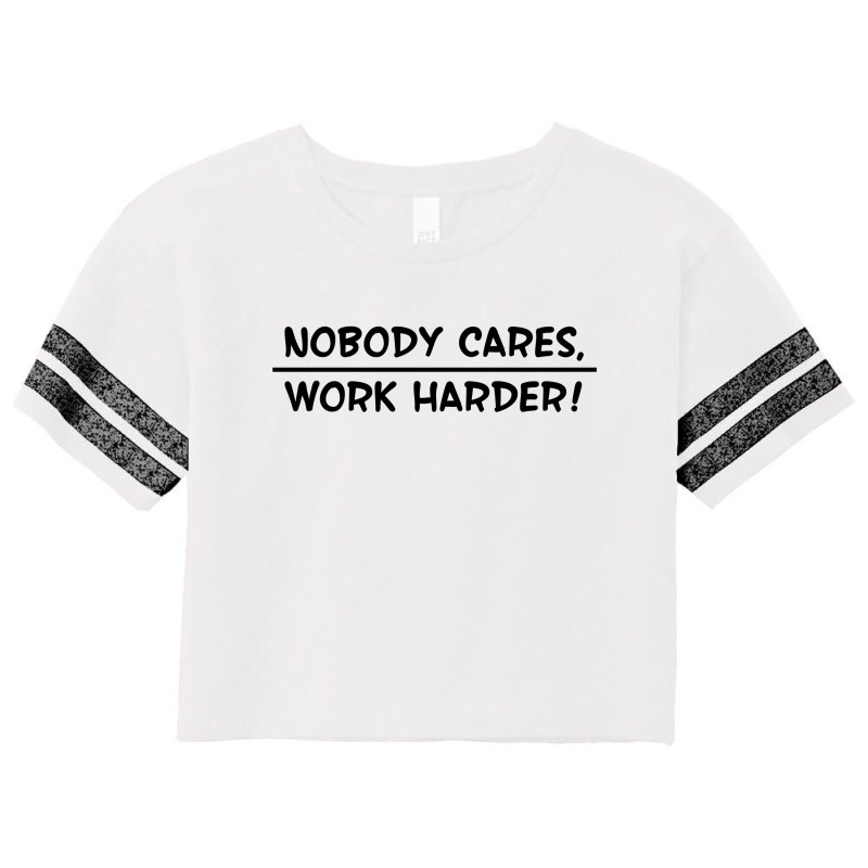 Lamar Jackson Nobody Cares Work Harder For Dark Scorecard Crop Tee by coşkun | Artistshot