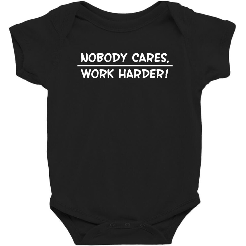 Lamar Jackson Nobody Cares Work Harder For Dark Baby Bodysuit by coşkun | Artistshot