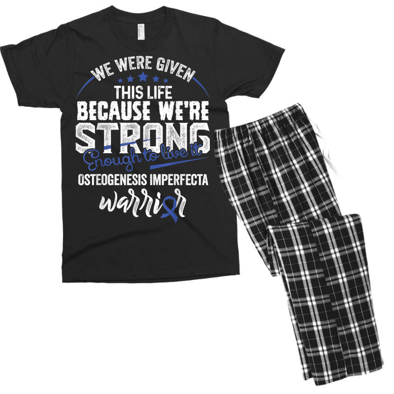 We're Strong  Osteogenesis Imperfecta Awareness Supporter Men's T-shirt Pajama Set by Fashonus | Artistshot