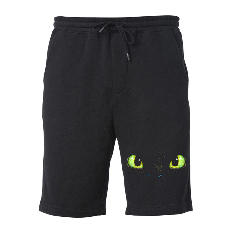 Toothless Fiery Eyes Fleece Short | Artistshot