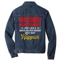 Machinist Way Machine Operator Machining Men Denim Jacket | Artistshot