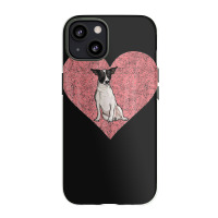 Rat Terrier Valentines Day Dog Love Fingerprint Iphone 13 Case | Artistshot