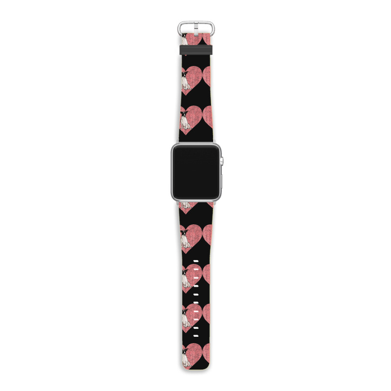 Rat Terrier Valentines Day Dog Love Fingerprint Apple Watch Band by cm-arts | Artistshot