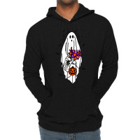 Cute Floral Ghost Women's Halloween Lightweight Hoodie | Artistshot