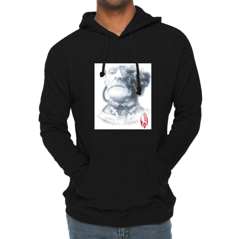 Borg Head Lightweight Hoodie | Artistshot