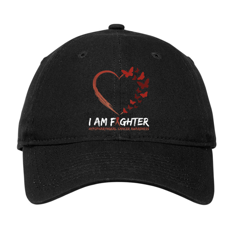 I Am Fighter Hypopharyngeal Cancer Awareness Shirt Butterfly Adjustable Cap | Artistshot