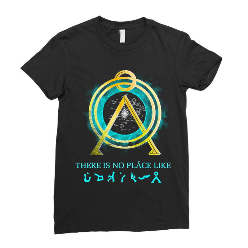 There Is No Place Like Home Vintage Stargate Ladies Fitted T-Shirt by cm-arts | Artistshot