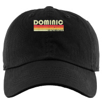 Dominic Gift Name Personalized Funny Retro Vintage Birthday Kids Cap | Artistshot