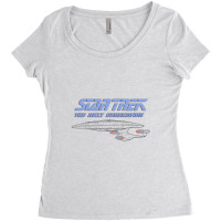 Distressed Tng Women's Triblend Scoop T-shirt | Artistshot