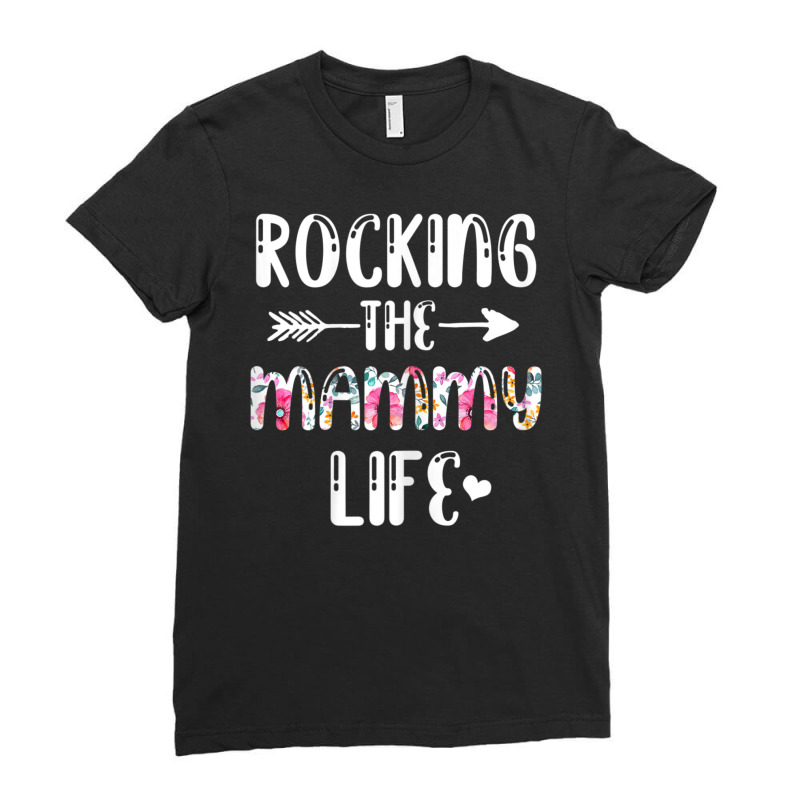 Womens Rocking The Mammy Life Family Matching Mother's Day Ladies Fitted T-Shirt by Min01 | Artistshot