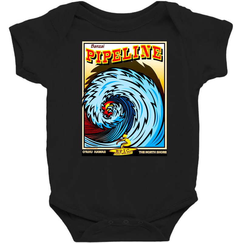 Banzai Pipeline, Banzai, Pipeline, Banzai Pipelines, Banzai Pipeline V Baby Bodysuit | Artistshot