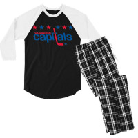 Capitals Merch Classic Men's 3/4 Sleeve Pajama Set | Artistshot