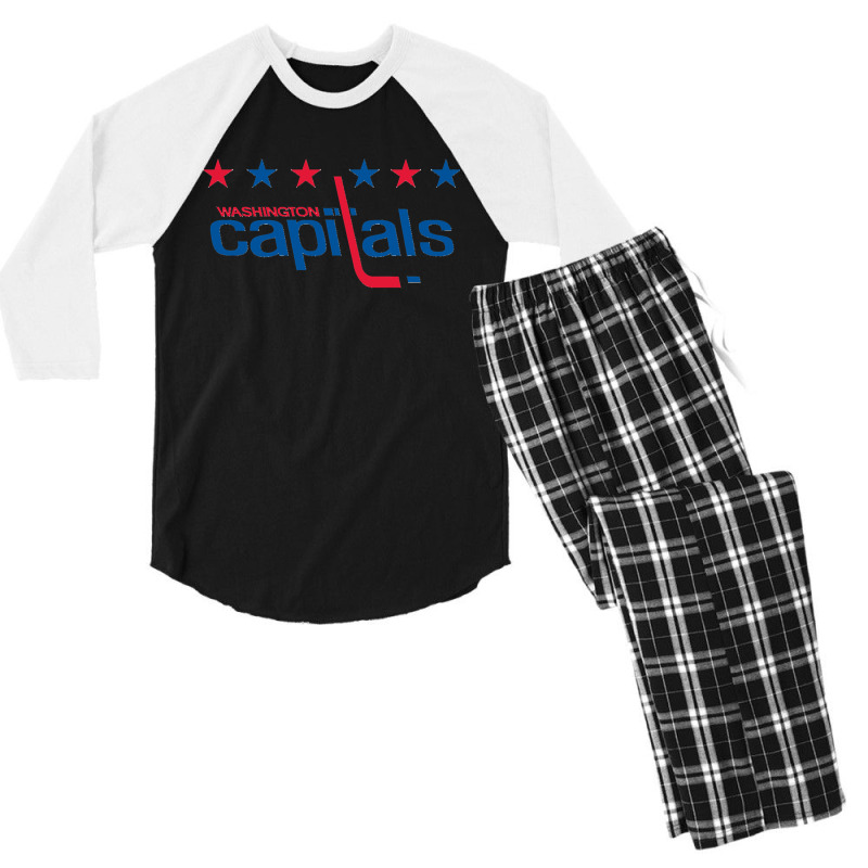 Capitals Merch Classic Men's 3/4 Sleeve Pajama Set by cm-arts | Artistshot