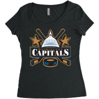 Capitals Washingtonvintage Women's Triblend Scoop T-shirt | Artistshot