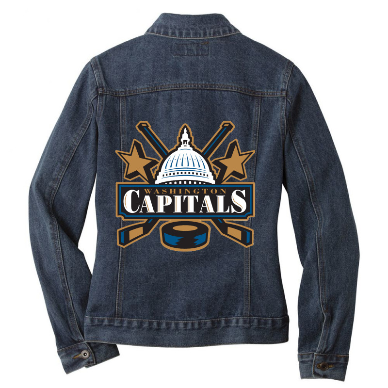 Capitals Washingtonvintage Ladies Denim Jacket by cm-arts | Artistshot