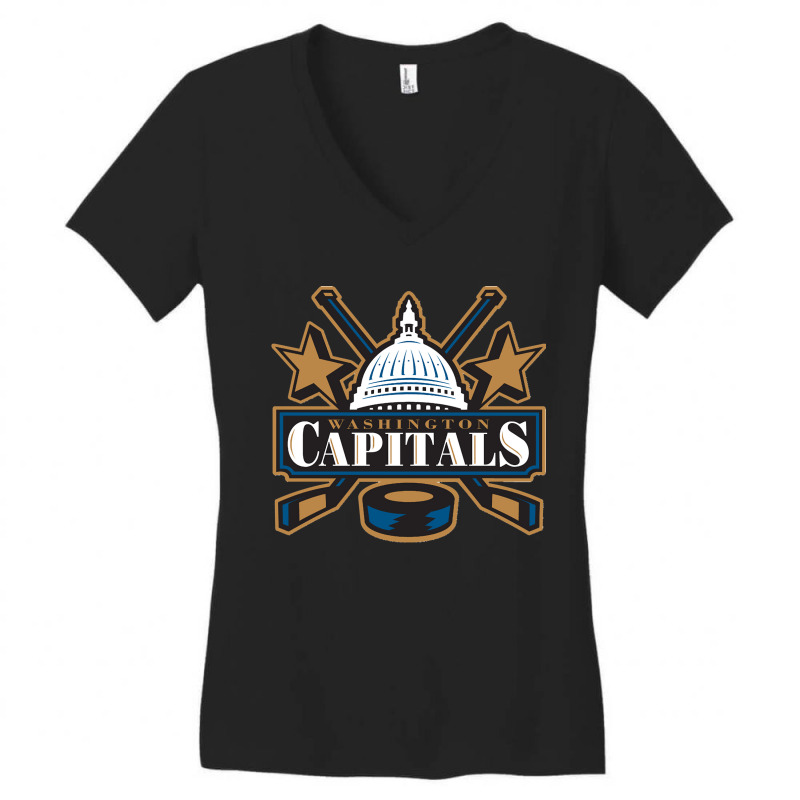 Capitals Washingtonvintage Women's V-Neck T-Shirt by cm-arts | Artistshot