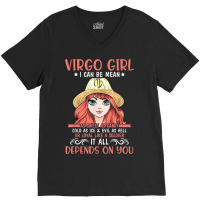 Virgo Girl Sweet Candy Cold Ice Evil As Hell Loyal Soldier V-neck Tee | Artistshot