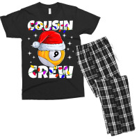 Billiard 9 Ball Play Pool Cousin Crew Christmas Lights Men's T-shirt Pajama Set | Artistshot