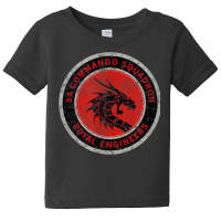 Distressed 54 Commando Squadron Baby Tee | Artistshot