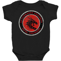 Distressed 54 Commando Squadron Baby Bodysuit | Artistshot