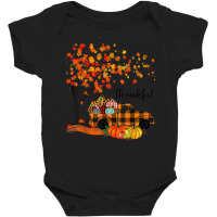 Thankful Cute Pumpkin Truck Leopard Fall Season Autumn Baby Bodysuit | Artistshot