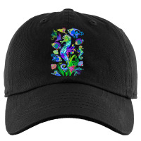 Marine Biologist Ocean Life Drawing Seahorse Kids Cap | Artistshot