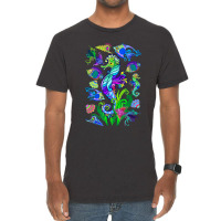 Marine Biologist Ocean Life Drawing Seahorse Vintage T-shirt | Artistshot