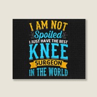 Knee Surgery Warrior   Knee Joint Replacement Surgeries Landscape Canvas Print | Artistshot