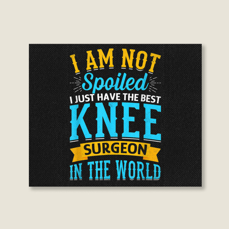 Knee Surgery Warrior   Knee Joint Replacement Surgeries Landscape Canvas Print | Artistshot