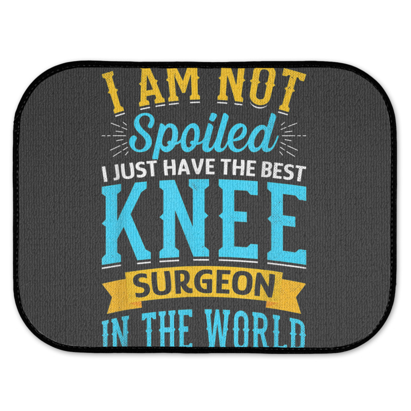 Knee Surgery Warrior   Knee Joint Replacement Surgeries Rear Car Mat | Artistshot