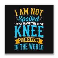 Knee Surgery Warrior   Knee Joint Replacement Surgeries Metal Print Square | Artistshot