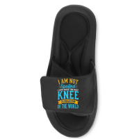 Knee Surgery Warrior   Knee Joint Replacement Surgeries Slide Sandal | Artistshot