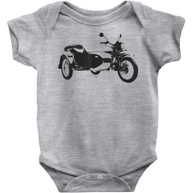 Sidecar Motorcycle  Vintage 3 Wheel Motorbike Tee T Shirt Baby Bodysuit by hudizhowav | Artistshot