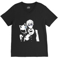 Order Mens Durarara Celty Sturluson Heiwajima Shizuo Short Sleeve T Sh V-neck Tee | Artistshot