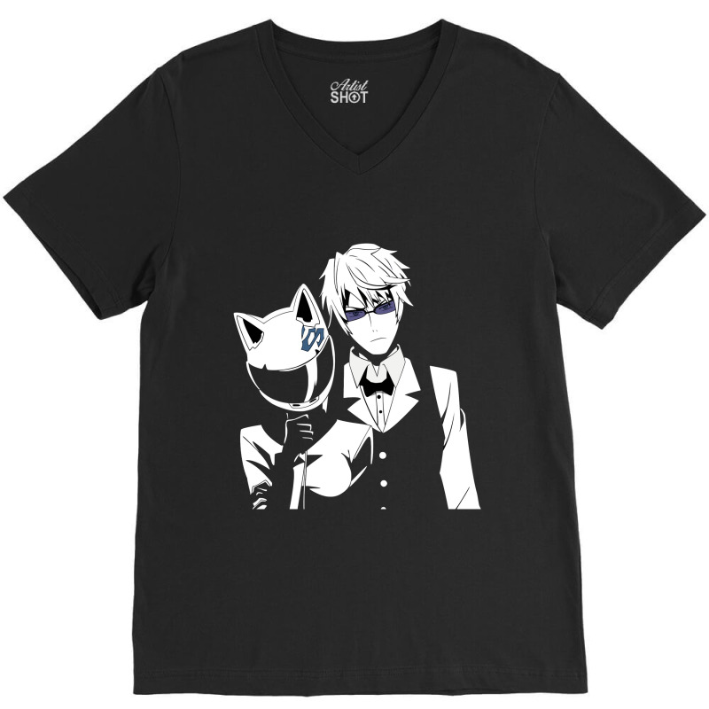 Order Mens Durarara Celty Sturluson Heiwajima Shizuo Short Sleeve T Sh V-neck Tee | Artistshot