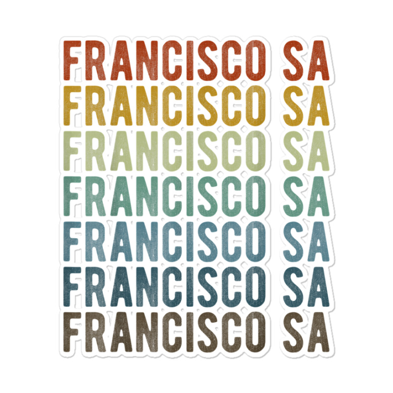 Francisco Sa City Brazil Retro Sticker | Artistshot