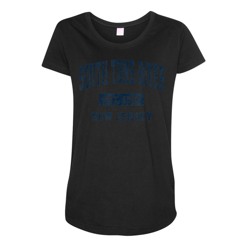 South Toms River New Jersey Nj Vintage Athletic Sports Desig Maternity Scoop Neck T-shirt by Creed | Artistshot