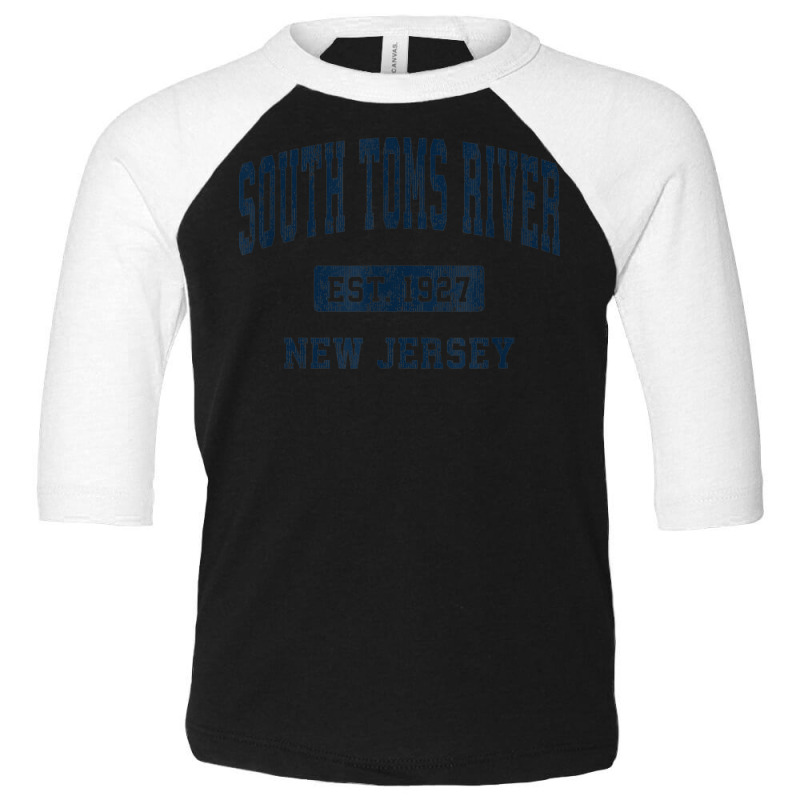 South Toms River New Jersey Nj Vintage Athletic Sports Desig Toddler 3/4 Sleeve Tee by Creed | Artistshot