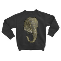 Graphic Novel Style Head And Trunk Of An Asiatic Elephant Toddler Sweatshirt | Artistshot