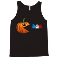 Halloween Pumpkin Ghosts Fun Striped Stars Tank Top | Artistshot